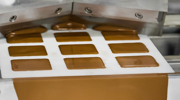 A glimpse into the glass-windowed chocolate factory